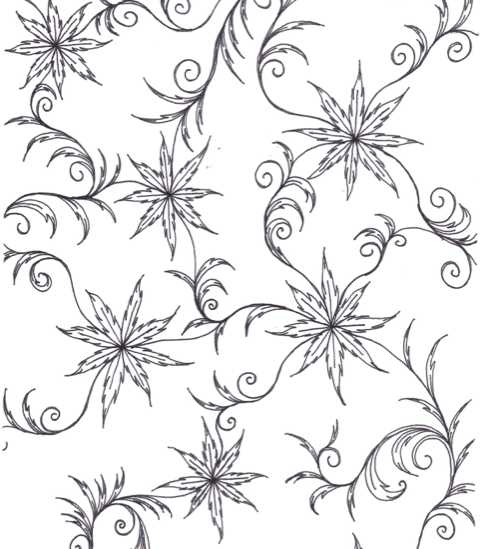 Mystical Florals, Leaves and Vines