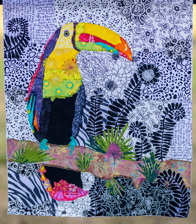 Featured image for “Laura Heine Collage Method – Tiki the Toucan”