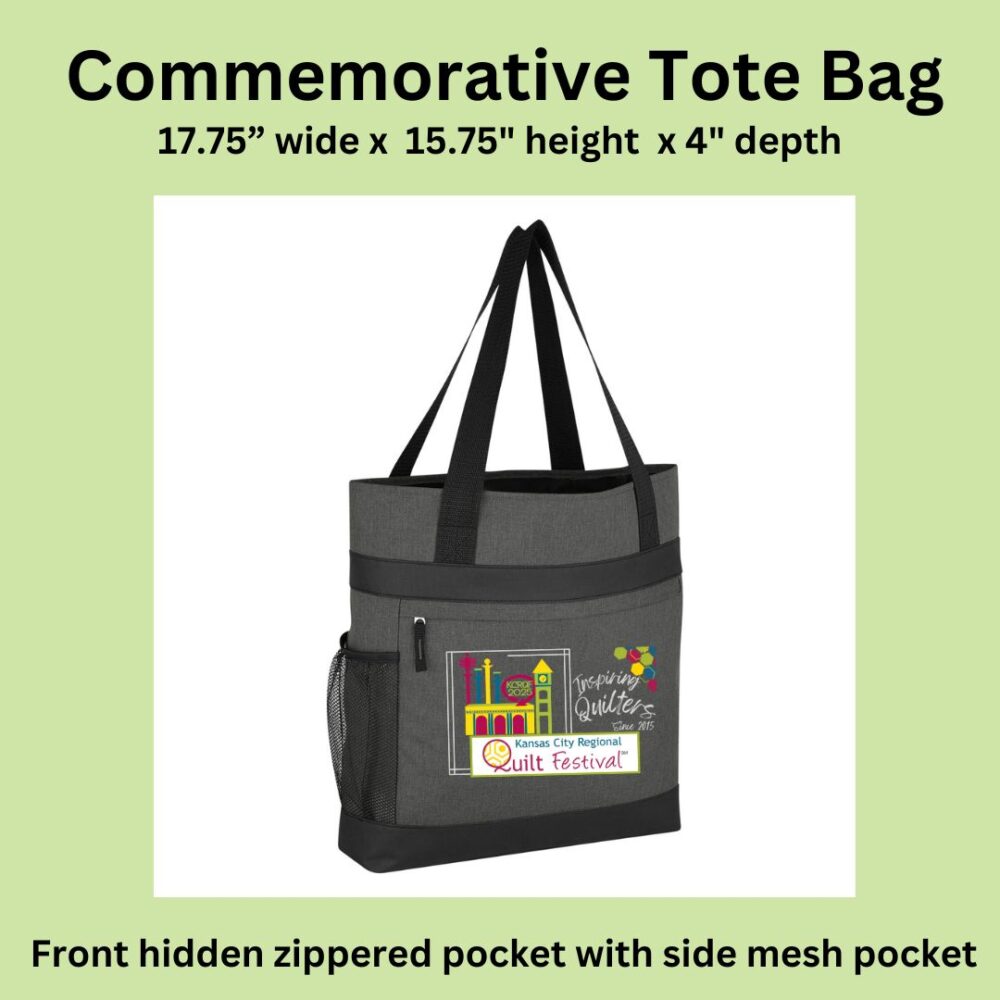 2025 Commemorative Tote Bag with Water Bottle pocket